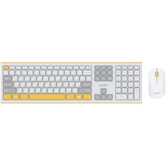 Клавиатура и мышь Wireless Acer OCC200 ZL.ACCEE.002 желтые, USB, 109 клавиш, 4кн, 1200dpi