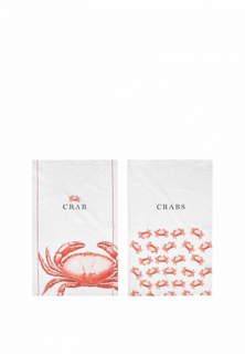 Набор полотенец кухонных Bellehome Crabs 40х70 2 шт. хлопок/лен
