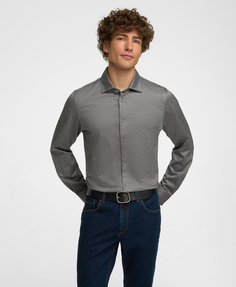 Рубашка трикот. HENDERSON дл.р HSL-0083-R GREY