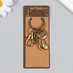 Брелок металл с карабином NO Brand