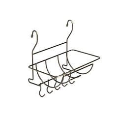 Полка на рейлинг для полотенец с крючками Lemax