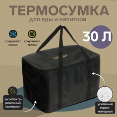 Термосумка cartage т-25, черная, 30 л