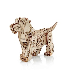 Конструктор EWA ECO-WOOD-ART Деревянный конструктор 3D Механическая собака Puppy 1.0
