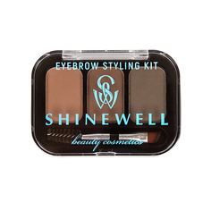 SHINEWELL Тени для бровей и век, набор для моделирования
