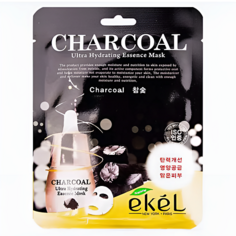 Маска для лица EKEL Ekel Ultra Hydrating Essence Mask Charcoal Тканевая маска с экстрактом древесного угля 25.0