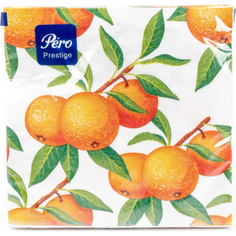 Салфетки бумажные Pero Апельсины 33Х33 3 сл 20 шт ПЕРО