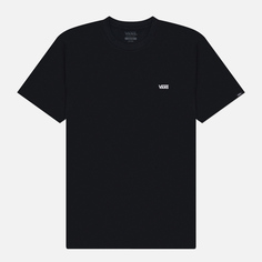 Мужская футболка Vans Left Chest Logo, цвет чёрный