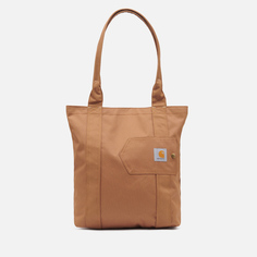 Сумка Carhartt Vertical Open Tote, цвет коричневый