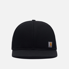 Кепка Carhartt Firm Duck Flat Brim, цвет чёрный