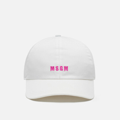 Кепка MSGM Micrologo Baseball, цвет белый