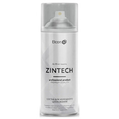 Грунты аэрозольные грунт аэрозольный ELCON Zintech цинконаполненный 520мл, арт.00-00002981