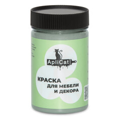 Краски и эмали для дерева краска акриловая ApliСat для мебели серо-голубой фетр 250мл, арт.T1-00015026 Aplicat