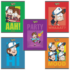 Тетради тетрадь 48л HATBER Гравити Фолз А5 клетка в асс-те