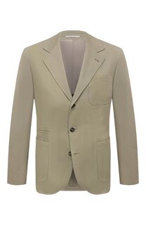 Хлопковый пиджак Brunello Cucinelli