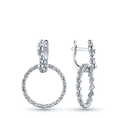 Серьги из белого золота э4012сг06240378_white ЭПЛ Даймонд