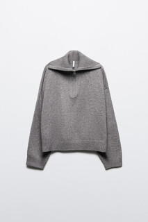 джемпер женский Джемпер вязаный с воротником на молнии Befree