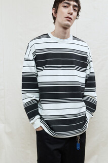 свитшот мужской Свитшот oversize с принтом в полоску Befree