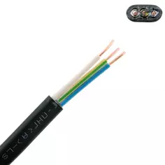 Кабель Угличкабель ВВГпнг(A)-LS 3x1.5 100 м ГОСТ цвет черный