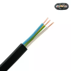 Кабель Угличкабель ВВГпнг(A)-LS 3x2.5 50 м ГОСТ цвет черный