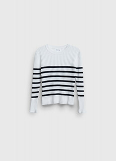 Вязаный джемпер для девочек, Белый Ostin