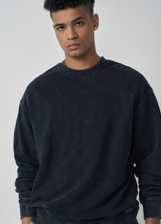 Толстовка с эффектом стирки, Синий Ostin