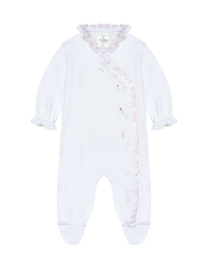 Комбинезон на кнопках, вышивка тюльпаны Lyda Baby