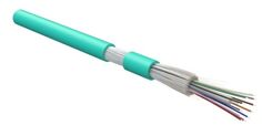 Кабель волоконно-оптический 50/125, 12 волокон Hyperline FO-DT-IN-503-12-HFLTx-AQ (OM3) многомодовый, 12 волокон, плотное буферное покрытие (tight buf