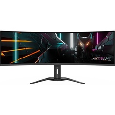 Монитор 49" GIGABYTE Aorus CO49DQ черный OLED 16:9 HDMI M/M матовая HAS Piv 250cd 178гр/178гр 5120x1440 144Hz DP DQ USB