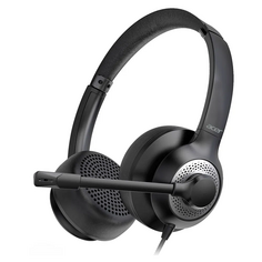 Гарнитура проводная Acer OHW309 ZL.HDSEE.004 черная, 1.6м, накладная, USB, оголовье