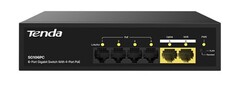 Коммутатор неуправляемый Tenda SG106PC PoE, 6 портов, 6x1 Гбит/с, PoE 4х до 30 Вт, 2хUplink, настольный