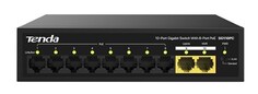Коммутатор неуправляемый Tenda SG110PC 10x1 Гбит/с, PoE 8х30 Вт, 2хUplink, настольный