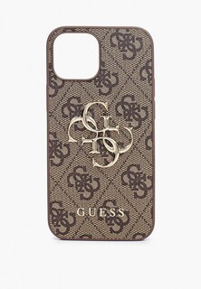 Чехол для iPhone Guess 13 mini PU 4G Big metal logo Hard Brown
