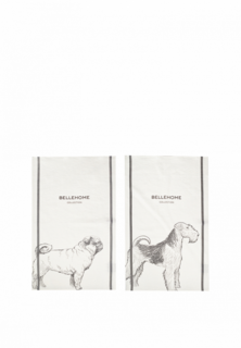 Набор полотенец кухонных Bellehome Dog breeds (set 1) 40х70 2 шт. хлопок/лен