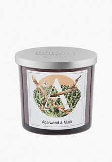 Свеча ароматическая Pernici Agarwood & Musk (Агаровое дерево и Мох), 200 г воска