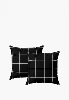Комплект наволочек Crazy Getup 70х70 Grid Paper Black