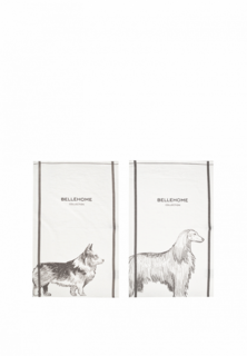 Набор полотенец кухонных Bellehome Dog breeds (set 2) 40х70 2 шт. хлопок/лен
