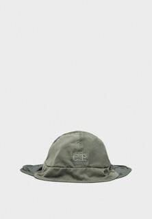 Панама C.P. Company nylon b neck flap bucket hat agave green
