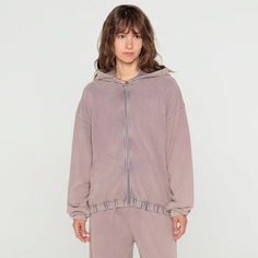Женская толстовка Washed Cropped Hoodie Full Zip French Terry Streetbeat