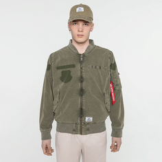 Мужской бомбер L-2B Rip And Repair Flight Bomber Alpha Industries