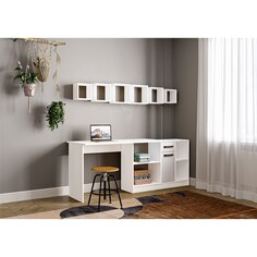 Стол письменный спл-1, 1350х1238х750 белый NO Brand
