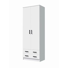 Шкаф дуэт платяной белый гладкий 800х2200х487 NO Brand