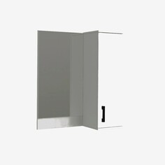Прихожая ника полка с зеркалом белый гладкий 800х917х200 NO Brand