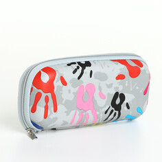 Футляр для очков на молнии, цвет серый NO Brand