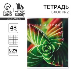 Тетрадь предметная 48 листов, а5, природа, со справочными материалами Art Fox Study