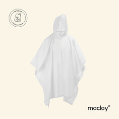 Дождевик-пончо maclay, взрослый, цвет белый