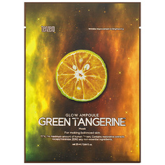 TENZERO Маска для лица тканевая с экстрактом зелёного мандарина Glow Ampoule Green Tangerine Mask