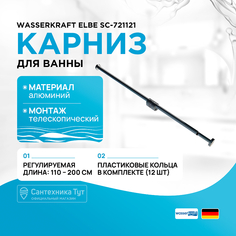 Карниз для ванны WasserKRAFT