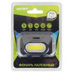 Фонарь налобный, Старт, LOE 205-C1 Black 20/320, пластик, 14628