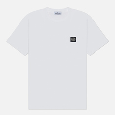 Мужская футболка Stone Island Compass Patch Logo, цвет белый