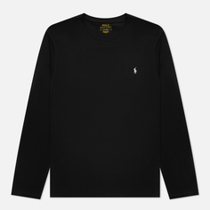 Мужской лонгслив Polo Ralph Lauren BCI Liquid Cotton Sleep Top Crew Neck, цвет чёрный